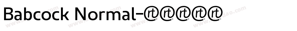 Babcock Normal字体转换